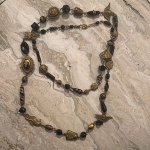 Vintage- Black and Gold Necklace